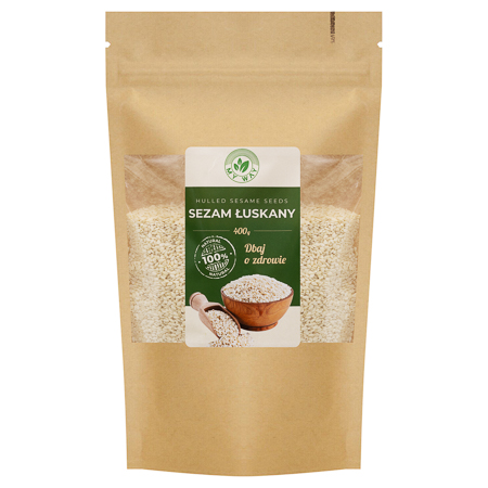 SEZAM ŁUSKANY BIAŁY ZIARNA 400G MY WAY