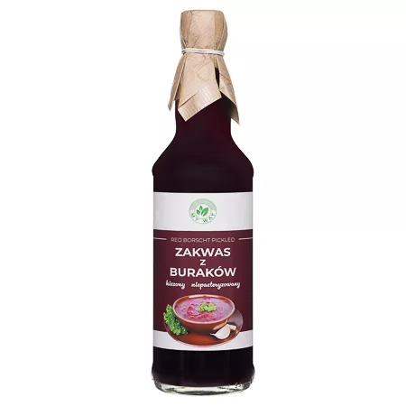 ZAKWAS Z BURAKÓW KISZONYCH NIEPASTERYZOWANY BARSZCZ CZERWONY 500ML MY WAY